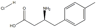 (S)-3-AMino-4-(4-Methylphenyl)-butyric acid-HCl结构式