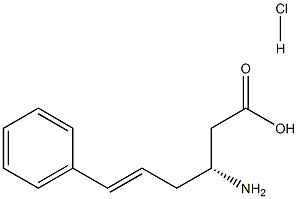 Structure of (R)-3-Amino-5-phenylpentanoic acid hydrochloride