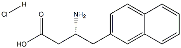 (R)-3-AMino-4-(2-naphthyl)-butyric acid-HCl结构式