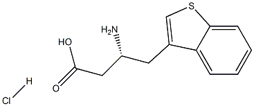 Structure of (R)-3-AMino-4-(3-benzothienyl)-butyric acid-HCl