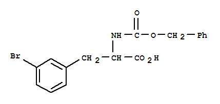 Structure of Phenylalanine,3-bromo-N-[(phenylmethoxy)carbonyl]-