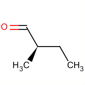 Structure of Butanal, 2-methyl-, (2R)-