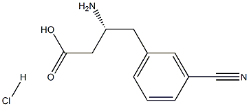 (R)-3-AMino-4-(3-cyanophenyl)-butyric acid-HCl结构式
