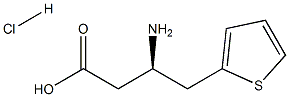 (R)-3-AMino-4-(2-thienyl)-butyric acid-HCl结构式