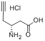 Structure of (R)-3-AMINO-5-HEXYNOIC ACID HYDROCHLORIDE