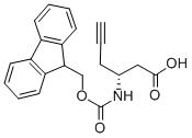 Structure of FMOC-(R)-3-AMINO-5-HEXYNOIC ACID