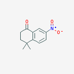 Structure of 4,4-dimethyl-7-nitro-2,3-dihydronaphthalen-1-one