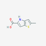 Structure of 4H-Thieno[3,2-b]pyrrole-5-carboxylic acid, 2-methyl-
