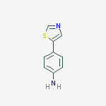 4-(Thiazol-5-yl)aniline结构式