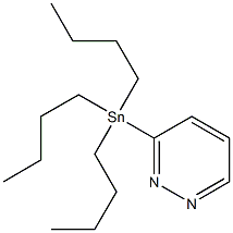 Structure of Pyridazine, 3-(tributylstannyl)-