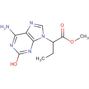 Structure of 9H-Purine-9-butanoic acid, 6-amino-a-hydroxy-, methyl ester