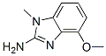 Structure of 1H-Benzimidazol-2-amine,4-methoxy-1-methyl-