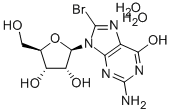 Structure of 8-BROMOGUANOSINE DIHYDRATE, 97%