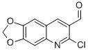 Structure of 6-CHLORO-[1,3]DIOXOLO[4,5-G]QUINOLINE-7-CARBALDEHYDE