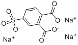 Structure of 4-SULFOPHTHALIC ACID, TRISODIUM SALT