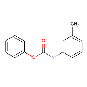 Structure of Carbamic acid, (3-methylphenyl)-, phenyl ester