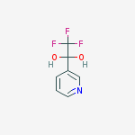 Structure of 2,2,2-Trifluoro-1-(pyridin-3-yl)ethane-1,1-diol