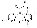 2-Chloro-N-(4-ethylphenyl)-N-(2,3,5,6-tetrafluorophenyl)acetaMide结构式