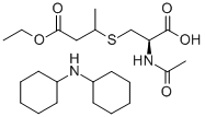Structure of 2-Ethoxycarbonyl-1-methylethyl-mercapturate, Dicyclohexylammonium Salt