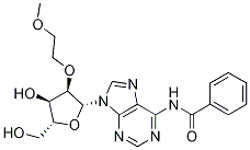 Structure of Adenosine, N-benzoyl-2'-O-(2-methoxyethyl)-