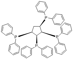 Structure of CIS,CIS,CIS-TETRAKIS(DIPHENYLPHOSPHINOMETHYL)CYCLOPENTANE