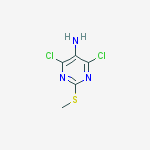 4,6-DICHLORO-2-(METHYLTHIO)-5-PYRIMIDINEAMINE结构式
