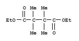 Structure of diethyl tetramethylbutanedioate