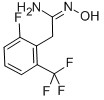 Structure of BENZENEETHANIMIDAMIDE,2-FLUORO-N-HYDROXY-6-(TRIFLUOROMETHYL)-