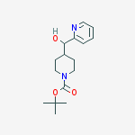 Structure of 1-Piperidinecarboxylic acid, 4-(hydroxy-2-pyridinylmethyl)-, 1,1-dimethylethyl ester