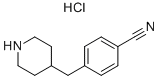 Structure of 4-(4-CYANOBENZYL) PIPERIDINE HCL
