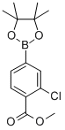 Structure of (3-CHLORO-4-METHOXYCARBONYL)BENZENEBORONIC ACID PINACOL ESTER