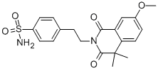 P-[2-(3,4-dihydro-7-methoxy-4,4-dimethyl-1,3-dioxo-2(1H)isoquinoly)Ethyl]benzenesulphonamide