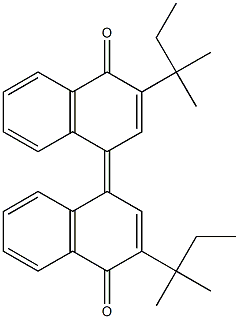 Structure of 3,3'-Bis-(1,1-Dimethyl-Propyl)-[1,1]Binaphthalenylidene-4,4'-Dione