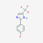 Structure of 2-(4-fluorophenyl)-5-(trifluoromethyl)-1H-imidazole