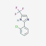 1H-IMidazole, 2-(2-chlorophenyl)-5-(trifluoroMethyl)-结构式