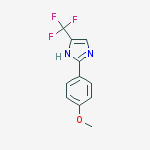 1H-Imidazole, 2-(4-methoxyphenyl)-4-(trifluoromethyl)-结构式