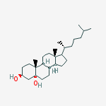 5α-Cholestane-3β,5-diol结构式