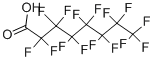 Structure of Pentadecafluorooctanoic acid