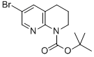 TERT-BUTYL 6-BROMO-3,4-DIHYDRO-1,8-NAPHTHYRIDINE-1(2H)-CARBOXYLATE结构式