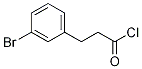 Structure of Benzenepropanoyl chloride, 3-broMo-