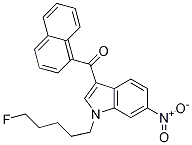 Structure of (1-(5-fluoropentyl)-6-nitro-1H-indol-3-yl)(naphthalen-1-yl)Methanone