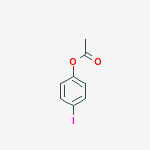Structure of Phenol, 4-iodo-, acetate
