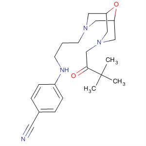 Benzonitrile,4-[[3-[7-(3,3-dimethyl-2-oxobutyl)-9-oxa-3,7-diazabicyclo[3.3.1]non-3-yl]propyl]amino]-结构式