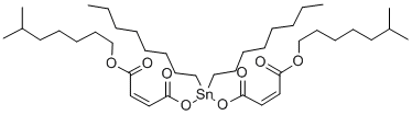 diisooctyl 4,4-[(dioctylstannylene)bis(oxy)]bis[4-oxoisocrotonate]结构式