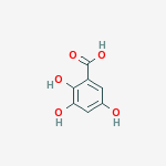 Structure of BENZOIC ACID 2,3,5-TRIHYDROXY-