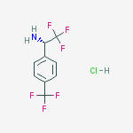 Structure of (S)-2,2,2-Trifluoro-1-(4-trifluoromethyl-phenyl)-ethylamine hydrochloride