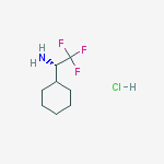 (S)-1-CYCLOHEXYL-2,2,2-TRIFLUORO-ETHYLAMINEHYDROCHLORIDE结构式