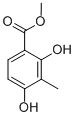 Structure of METHYL 2,4-DIHYDROXY-3-METHYLBENZOATE