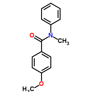 Structure of benzamide, 4-methoxy-N-methyl-N-phenyl-