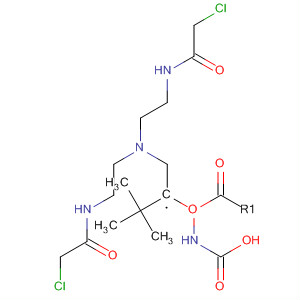 Carbamic acid, [2-[bis[2-[(chloroacetyl)amino]ethyl]amino]ethyl]-,1,1-dimethylethyl ester结构式